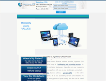 Tablet Screenshot of ingeniouscfo.com